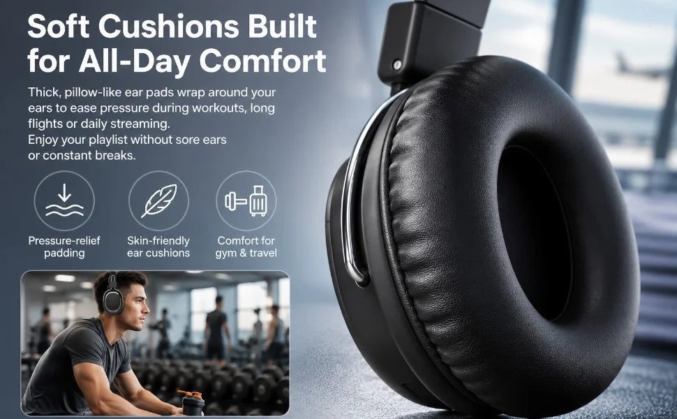 SODO SD-1004 Auriculares Bluetooth 5.3 HiFi Plegables