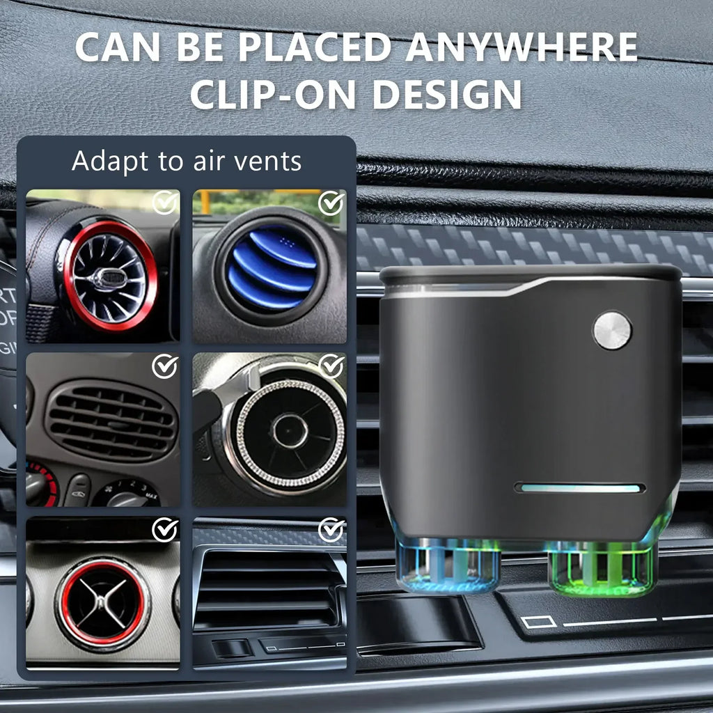 Ambientador para coche, tres resistencias ajustables, máquina de aromaterapia para coche, fragancia de perfume ambientador portátil