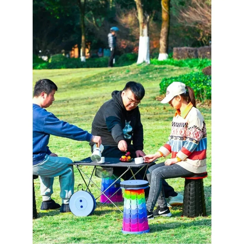 Taburete plegable portátil para camping, picnic y pesca al aire libre