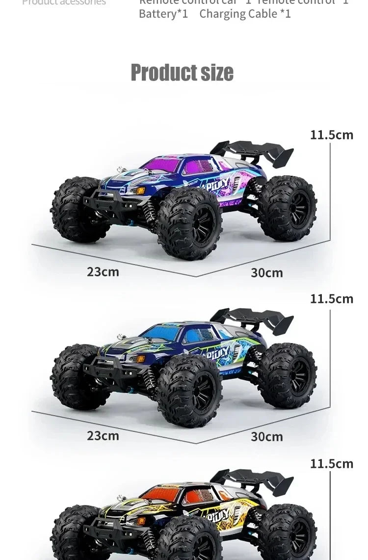 JJRC -Q130 sin escobillas de alta velocidad 70 KM/H4X4 todoterreno 2,4G 4WD Control remoto RC coche 4WD Racing Monster Racing Boy juguete para regalo 1:16