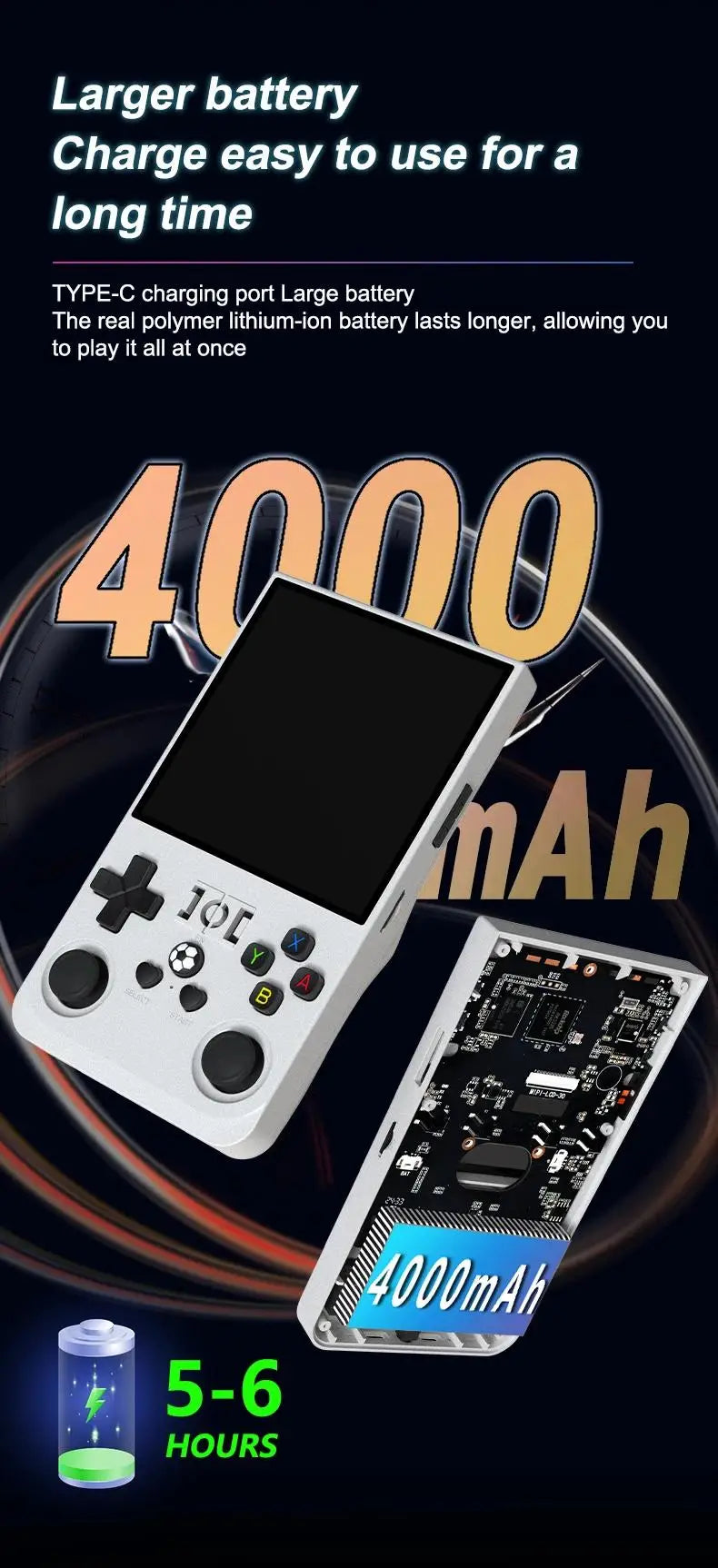 Consola de Videojuegos Retro R36MAX, Sistema Linux, Pantalla IPS 4.0 Pulgadas