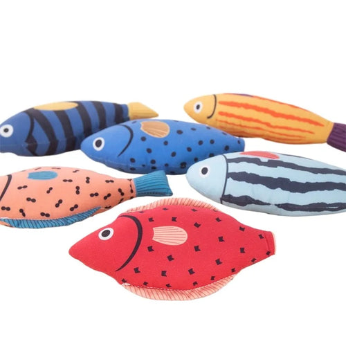 1 pieza de juguete creativo para gatos con forma de pez, resistente a mordeduras, hierba gatera, juguetes para masticar para mascotas, suministros de interacción para mascotas, favores para gatos