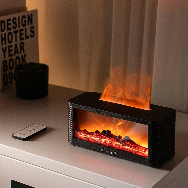 Humidificador Chimenea Llama 250ml Temporizador