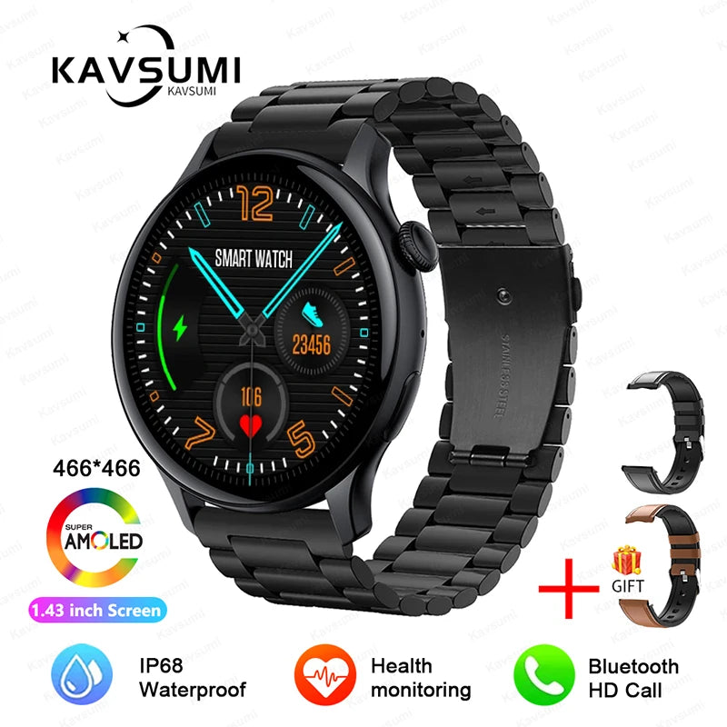 Reloj Inteligente NFC para Mujer con AMOLED, GPS y Llamadas Bluetooth