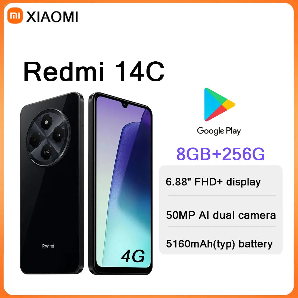 Xiaomi Redmi 14C 4G - Pantalla 6.88" 120Hz, Batería 5160mAh