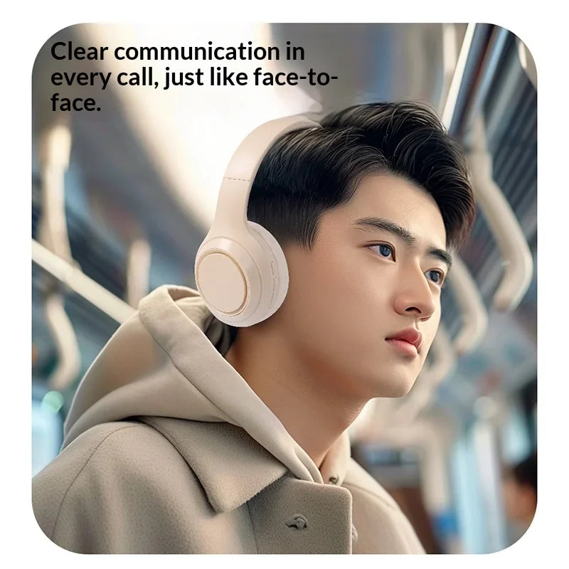 Auriculares Lenovo Bluetooth 5.3, Auriculares Inalámbricos Plegables para Computadora, Auriculares para Juegos 360 °   Auriculares con Sonido Estéreo Originales