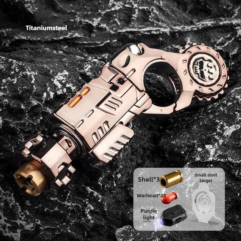 Juego de pistola de juguete de aleación expulsión de concha, juguete sensorial para aliviar el estrés, Mini tope de dedo, dispositivo de escritorio EDC, regalo para niños adolescentes