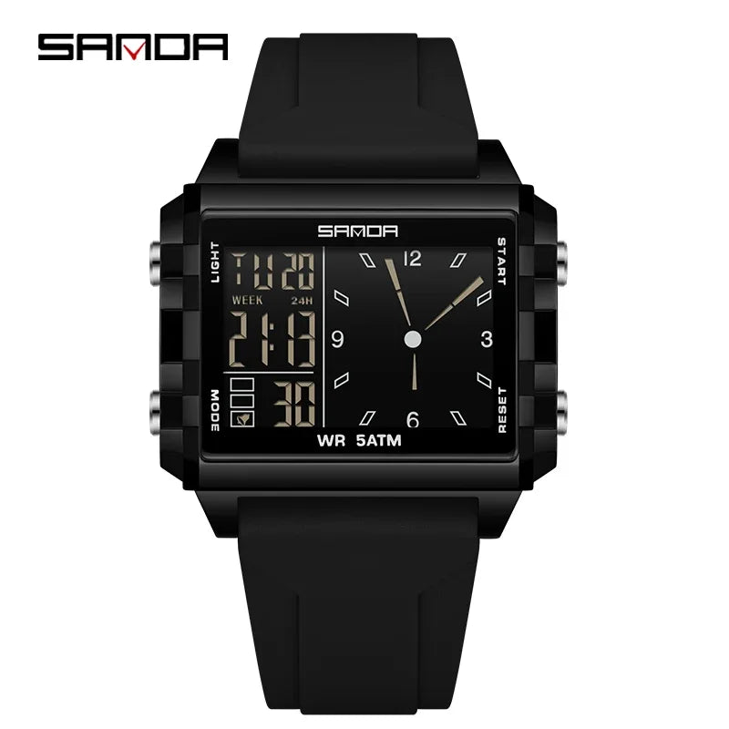 Reloj Digital SANDA Deportivo para Hombre Multifunción Luminoso