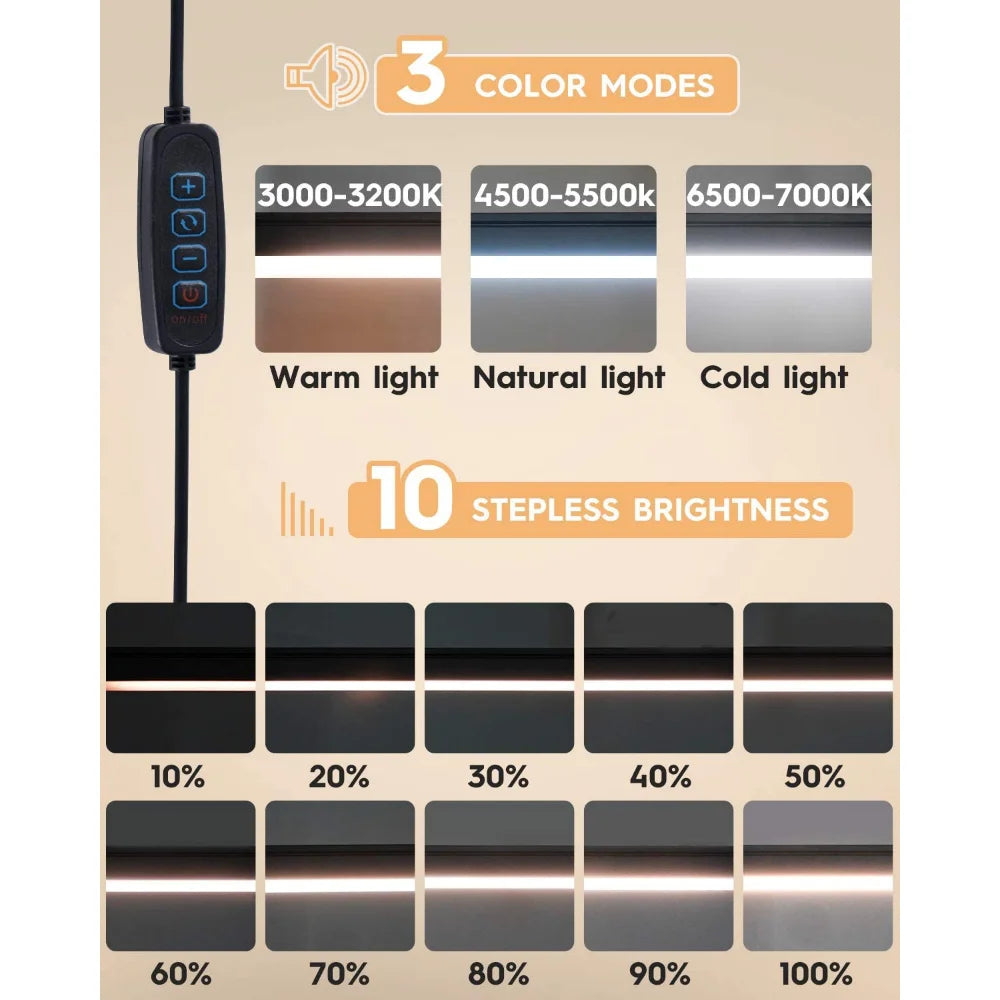 Lámpara de Escritorio LED con Brazo Oscilante 10W