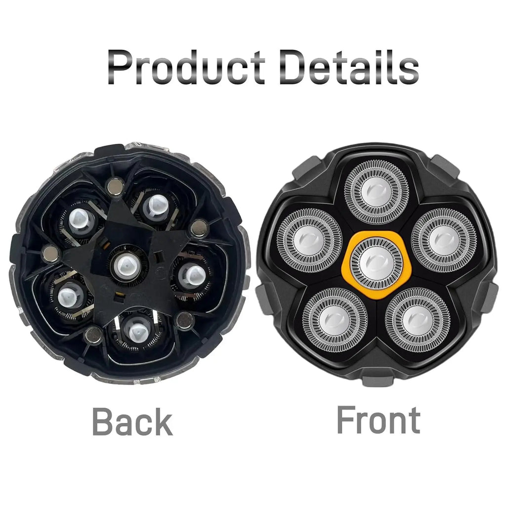 Cuchilla de Repuesto para Afeitadora FK-8750, Cabezal de Afeitado Magnético 6D, Cuchilla de Acero Inoxidable Impermeable para Afeitadoras