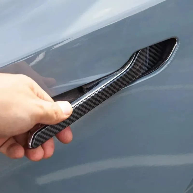 1 Juego de película protectora para manija de puerta Tesla modelo actualizado 3Y, película protectora transparente de TPU resistente a los arañazos
