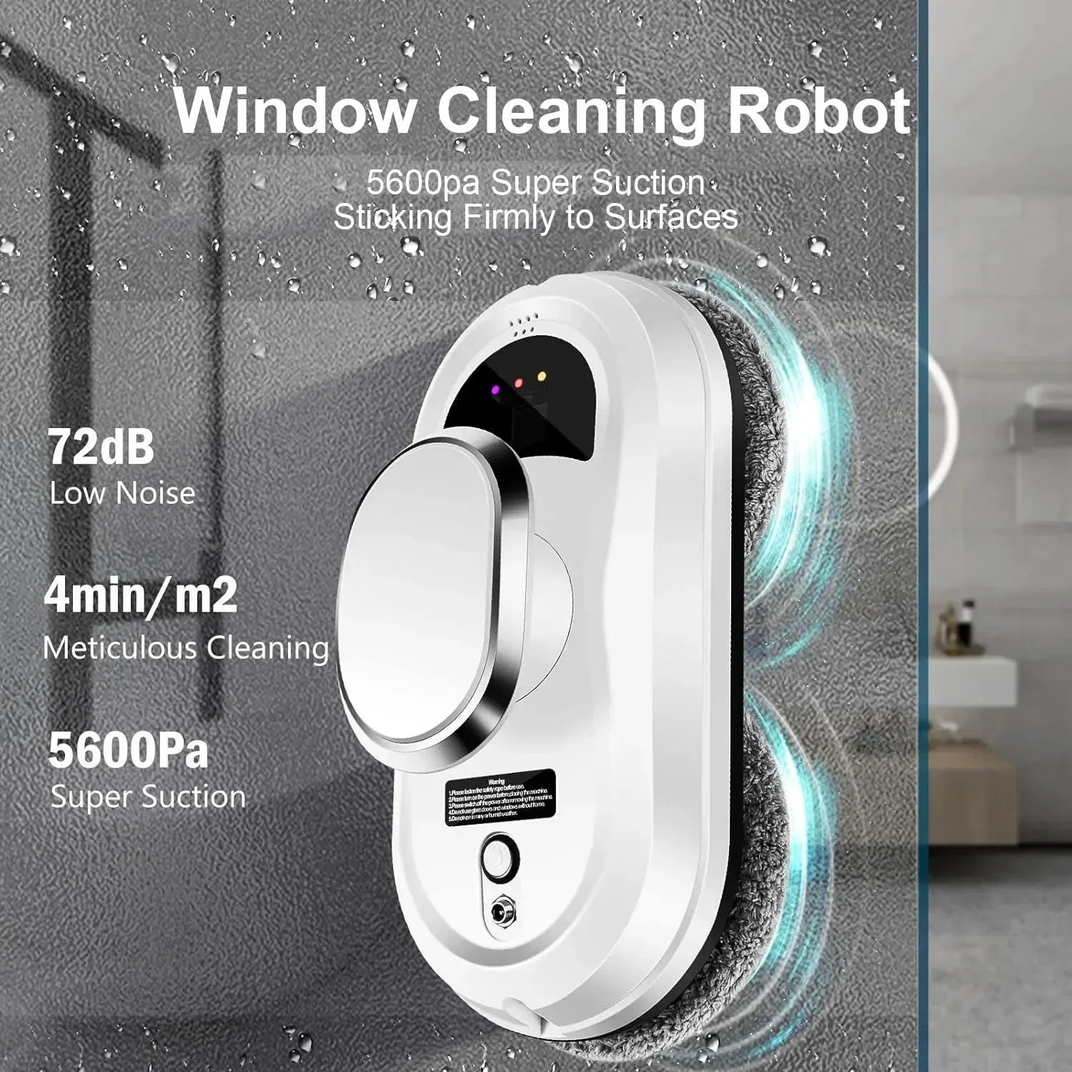 Robot inteligente para limpieza de ventanas, limpiador de cristales eléctrico con Control remoto para el hogar, limpiador de ventanas de balcón de gran altura