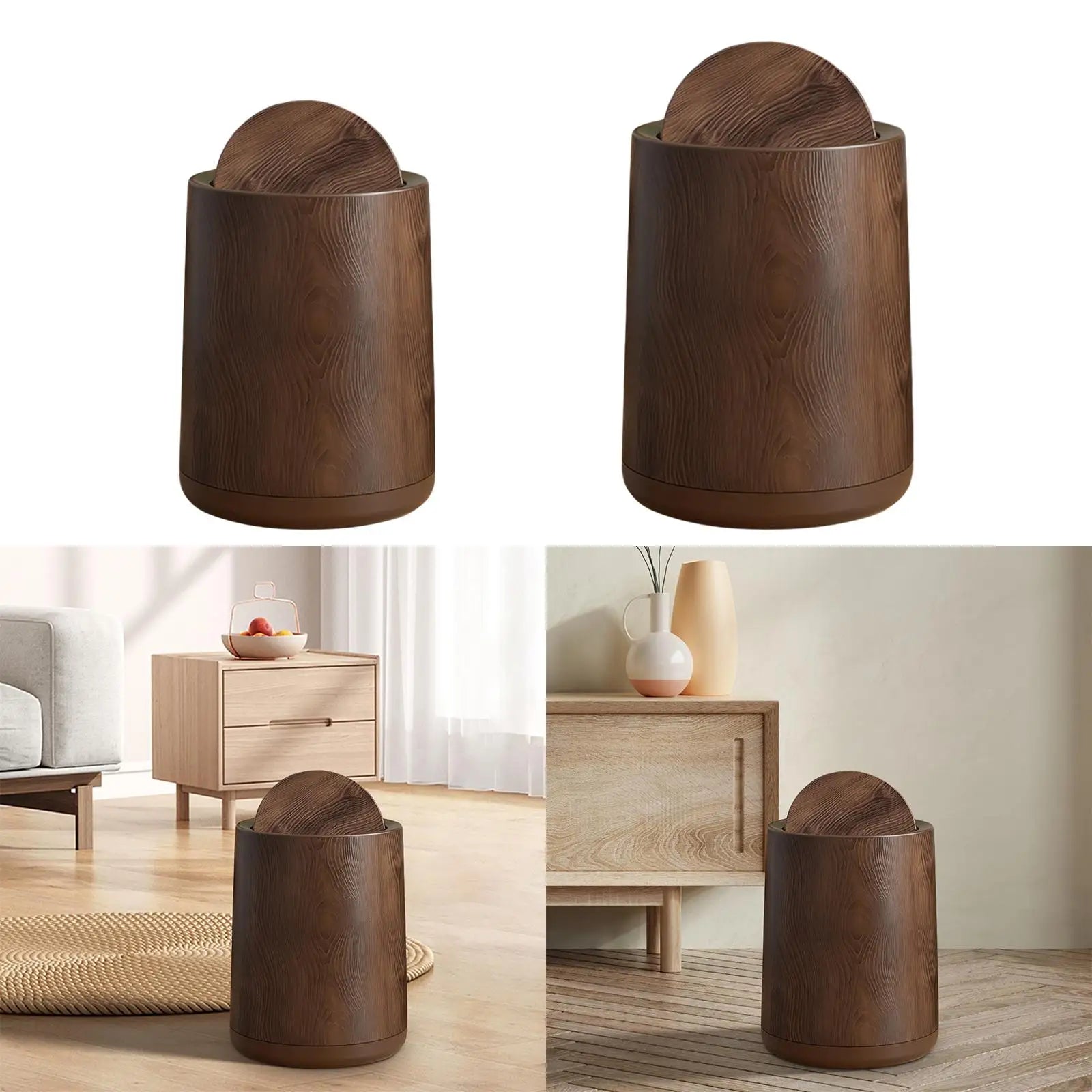 Cubo de basura para baño, cubo de basura para el hogar, dormitorio, dormitorio
