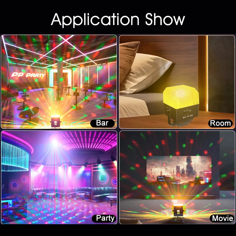 Luz LED Nocturna con Control Remoto para Fiesta
