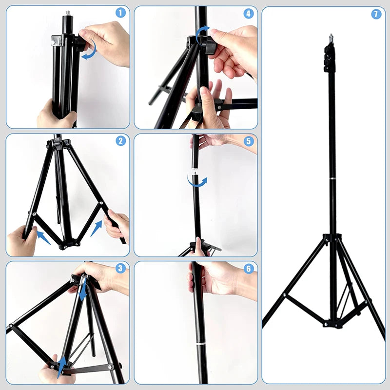 Anillo de luz LED para Selfie, lámpara de relleno con Control remoto, iluminación de fotografía con trípode de 50cm para Tiktok, Youtube, lámparas de vídeo en vivo, 26/33cm