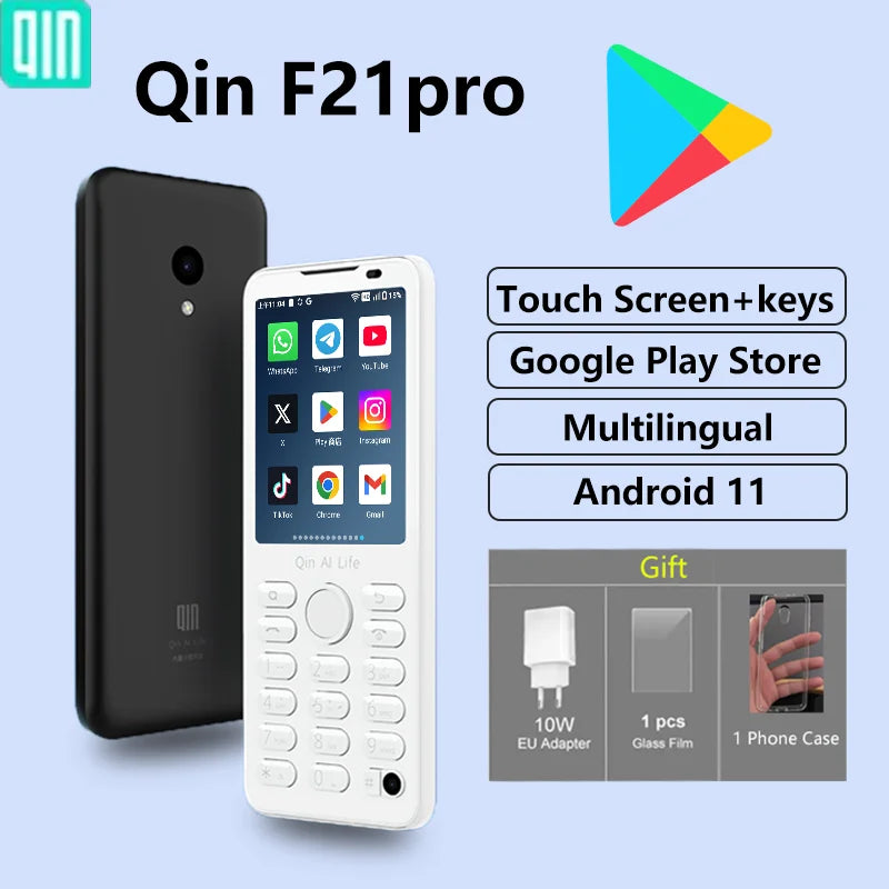 Qin F21 Pro compatible con Google RAM3GB/4GB Rom 32GB/64GB pantalla táctil 2,8 pulgadas Android11 MTK6761