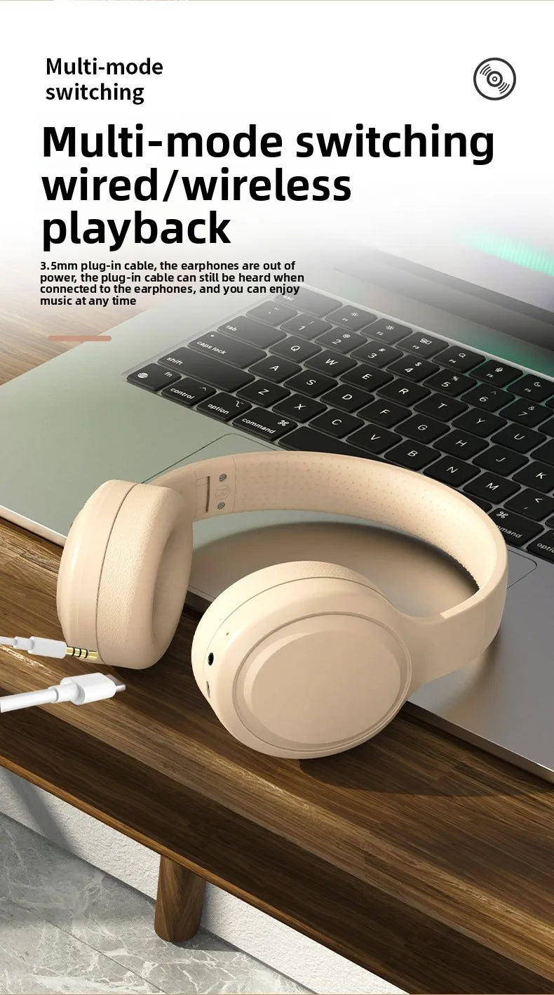 Auriculares Bluetooth 5.3 Gaming Plegables TF/AUX