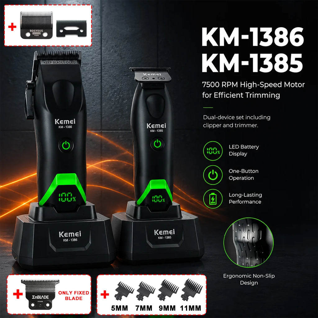 Cortadora de Pelo Profesional para Hombre, Cuchilla DLC, Motor DCM 7500 RPM