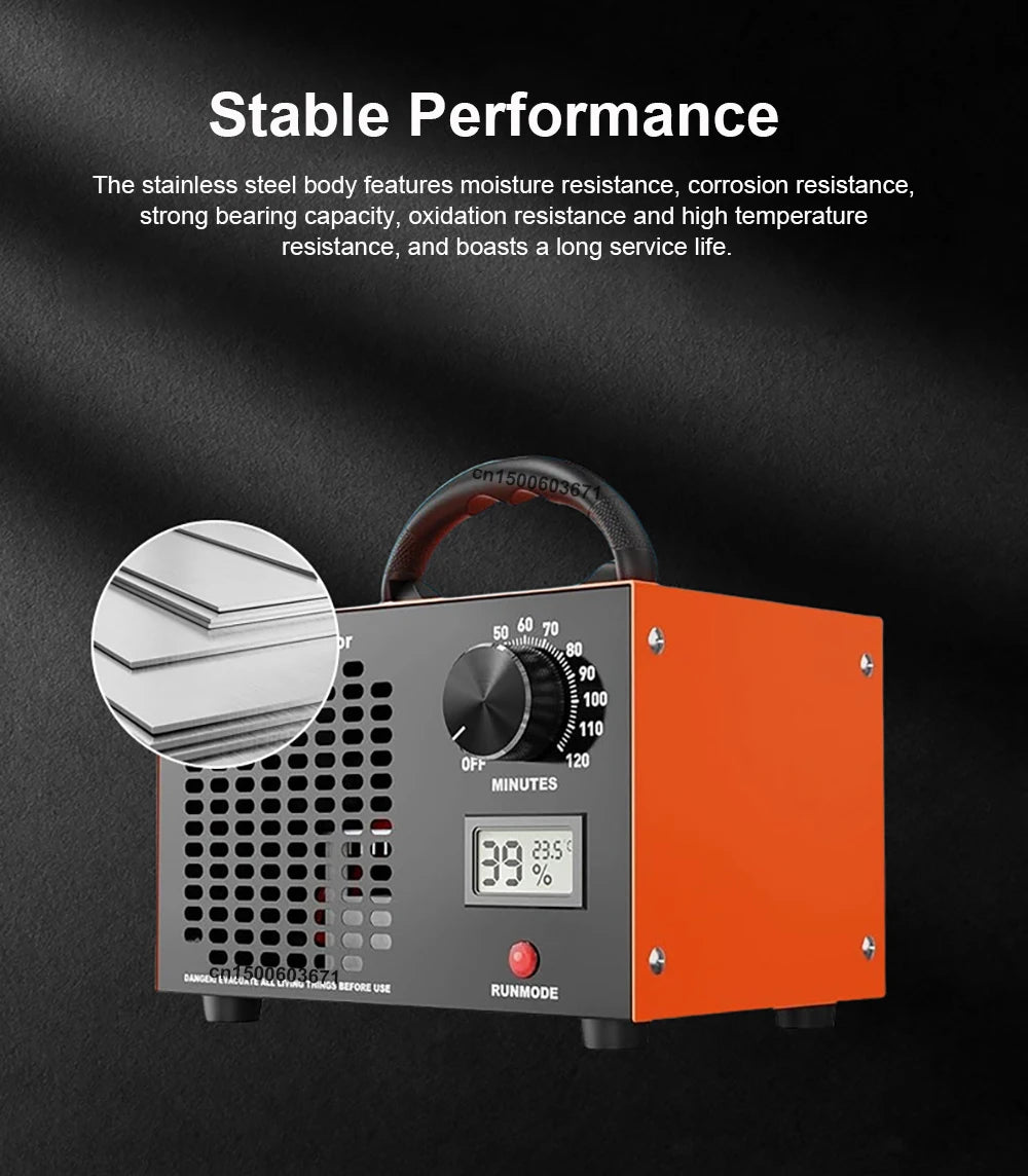 Generador de ozono purificador de aire 60g/h para espacios grandes