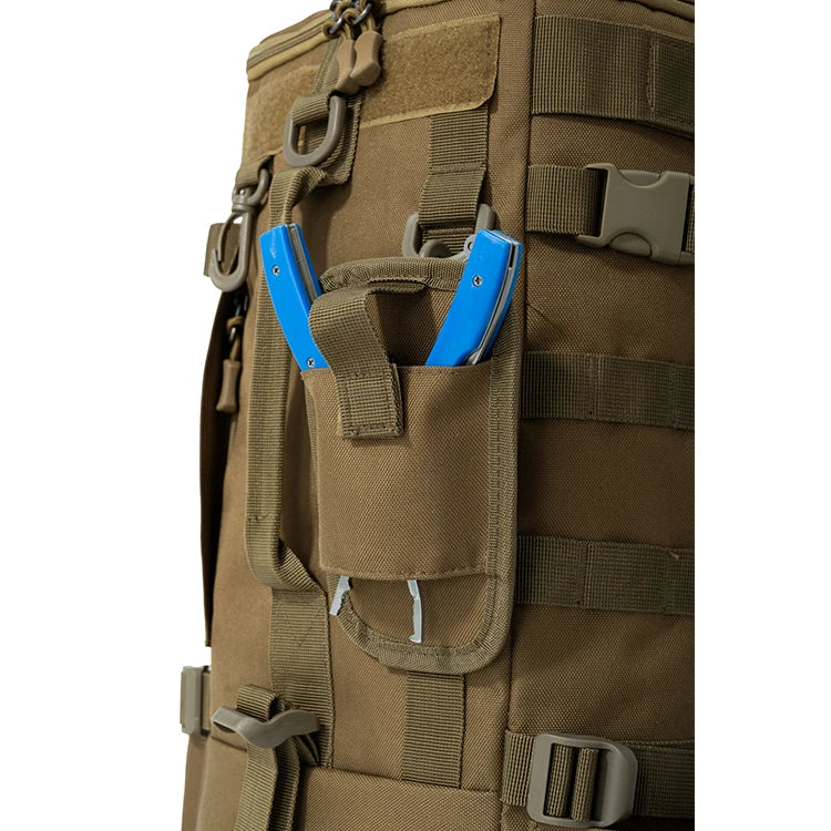 Mochila de pesca súper grande de 42L con asiento de poste |   correa de hombro acolchada |   camping, senderismo, almacenamiento de aparejos de pesca, entusiastas al aire libre