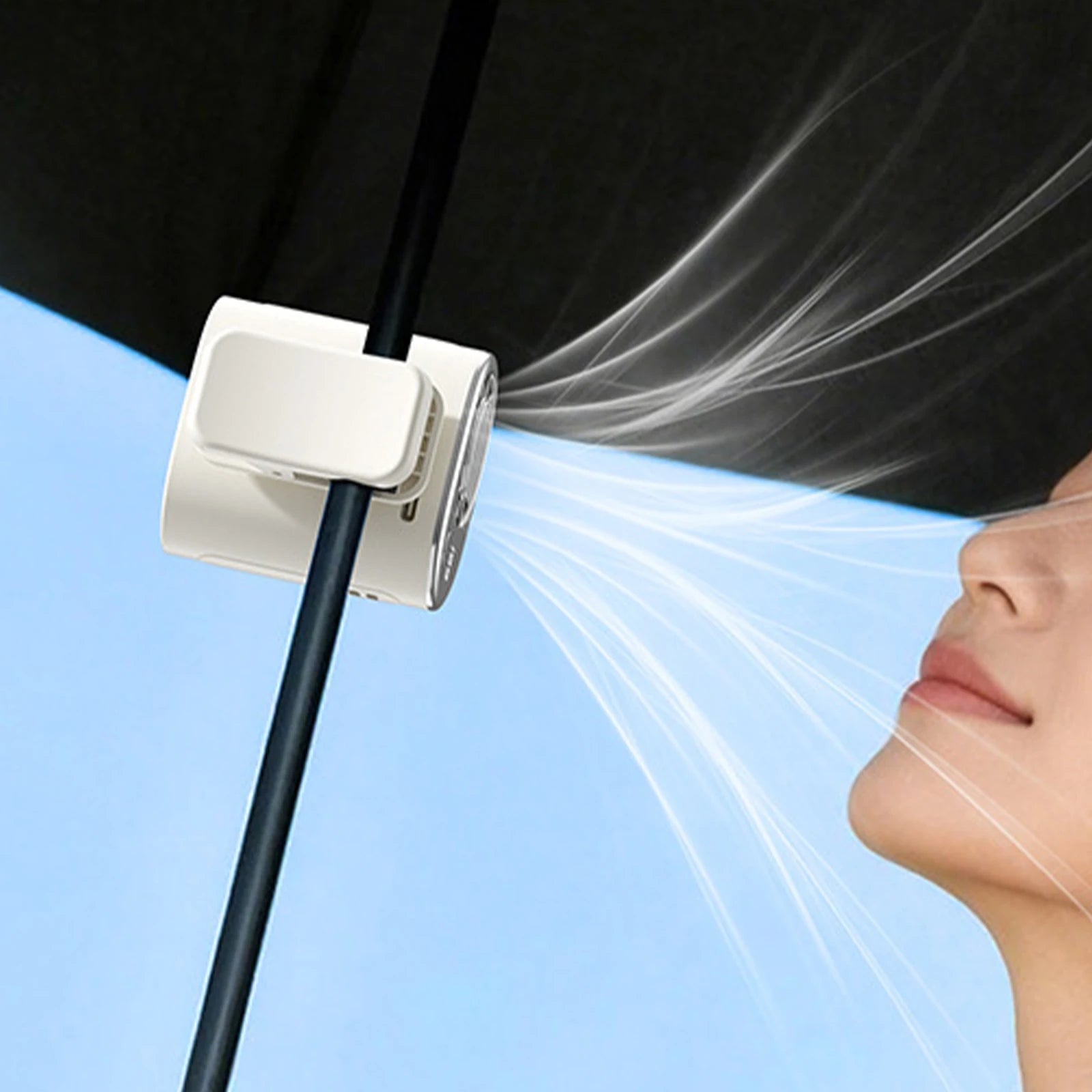 Ventilador de Cuello Colgante con Pantalla LED Recargable