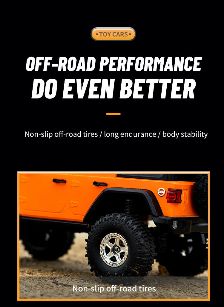 Auto RC JJRC C8801 Jeep Wrangler 4WD 1:18 Control Remoto