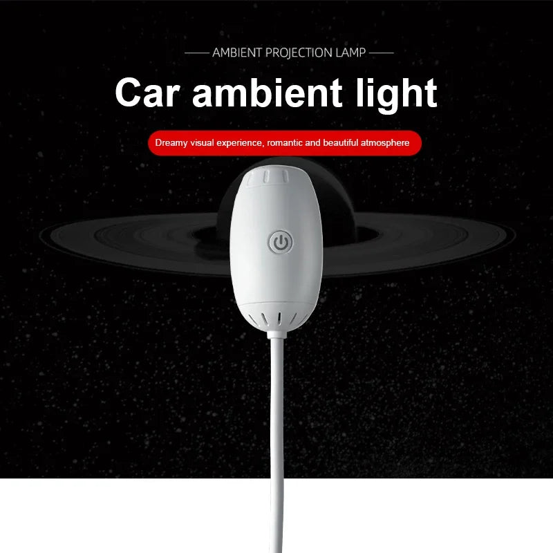 Nueva Luz Ambiental USB para Auto, Enfoque Ajustable, Atmósfera Romántica, Proyección de Múltiples Escenas, Gran Alcance, Decoración Interior