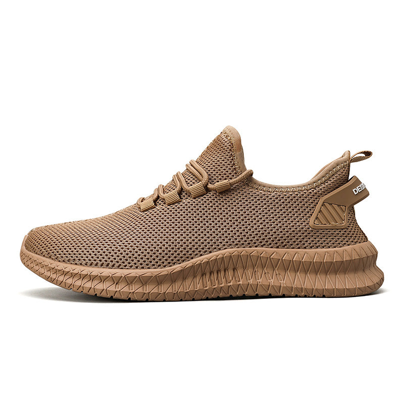 Zapatillas de correr transpirables y ligeras para hombre, Tenis antideslizantes para exteriores, zapatos deportivos suaves con cordones para caminar, 2023