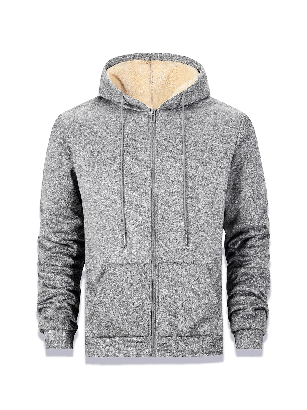 Buzo con Capucha y Cremallera de Vellón para Hombre