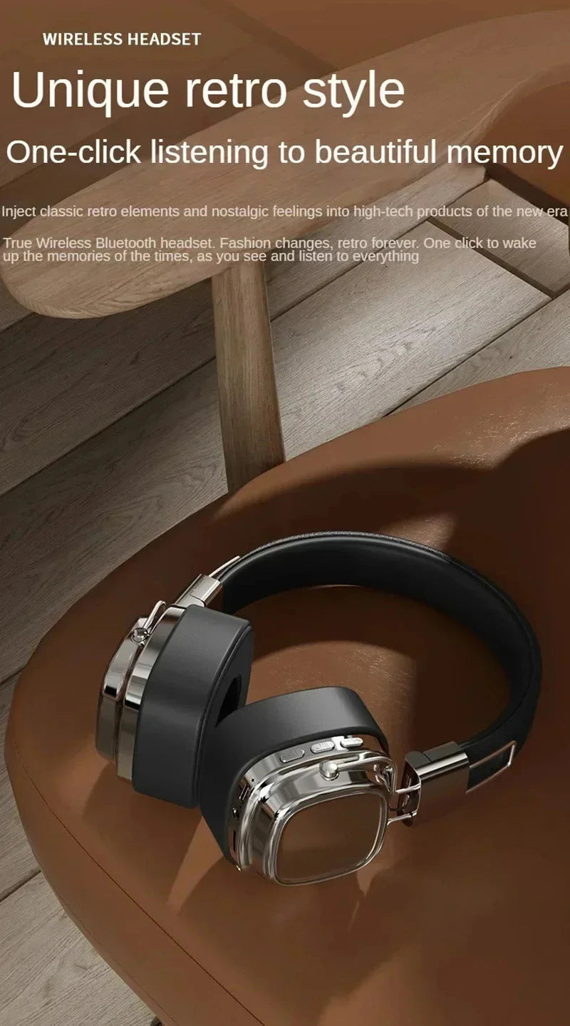 2025 nuevo 5,3 auriculares inalámbricos Bluetooth plegables auriculares Gamer elección Retro sobre la oreja auriculares DJ sonido estéreo Bluetooth