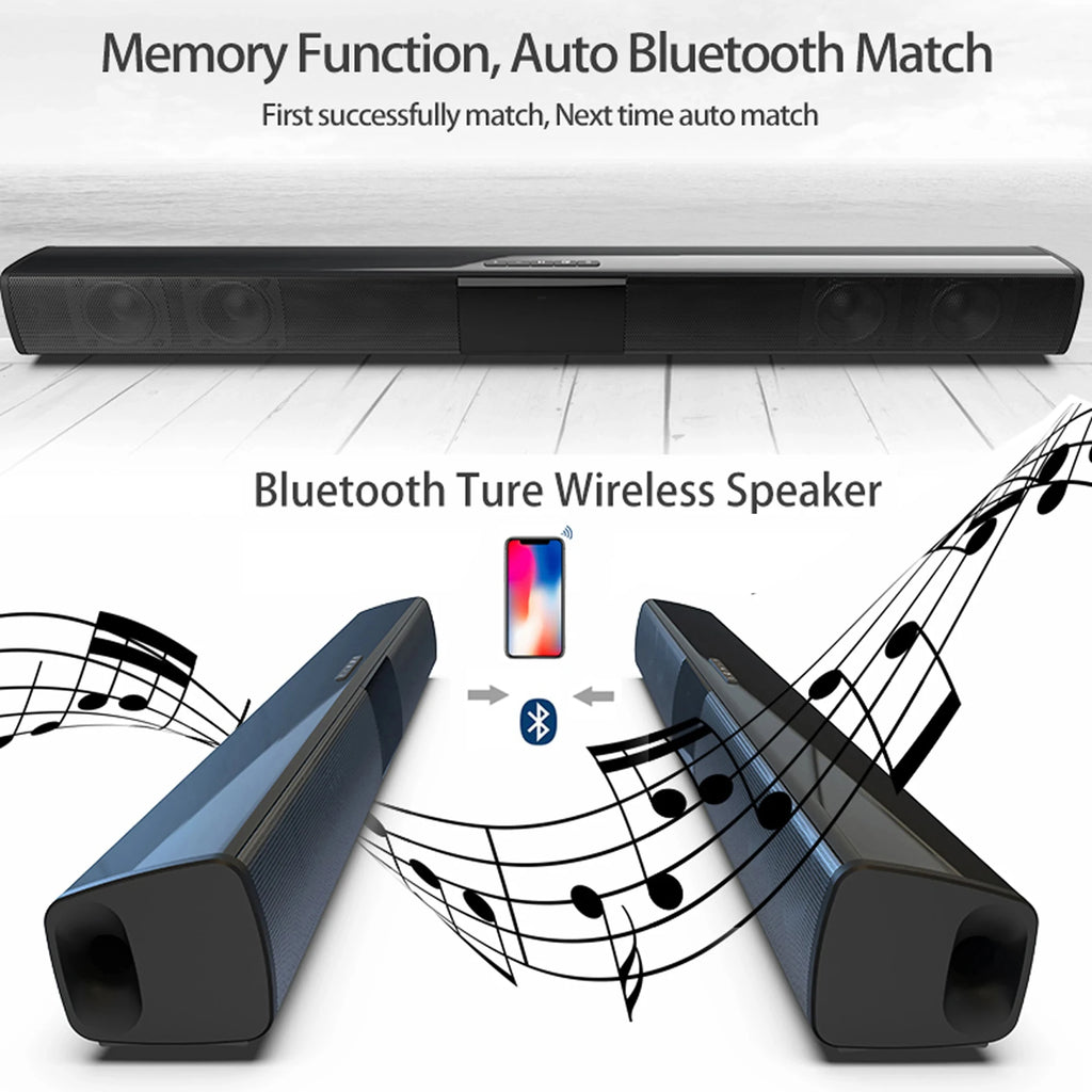Sistema de sonido de cine en casa, altavoces Bluetooth para ordenador, barra de sonido para TV, Subwoofer, Radio, centro de música, columna Boom Box, 3dhome