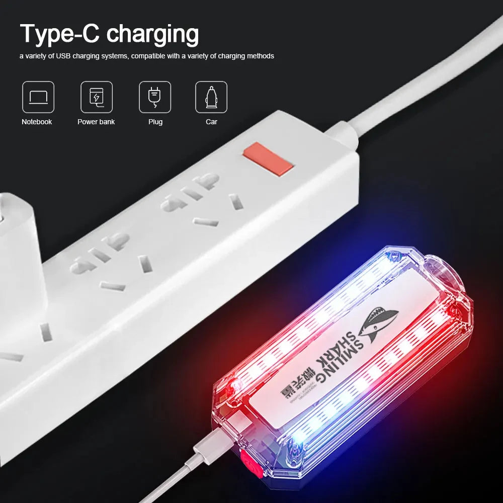Luz LED Estroboscópica con Clip para Correr y Seguridad
