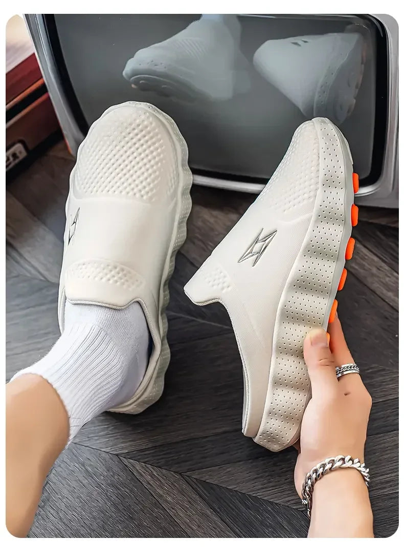 Mocasines casuales para hombre de tela transpirable y suela antideslizante