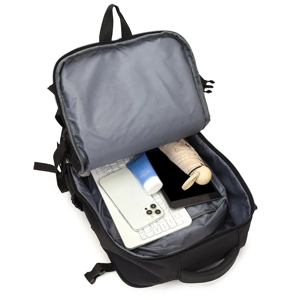 Juego de 2 Mochilas de Viaje, Mochila de Mano 180 °     Bolso de Mano Mini con Compartimento para Zapatos de Apertura Completa, Ideal para Viajes de Fin de Semana