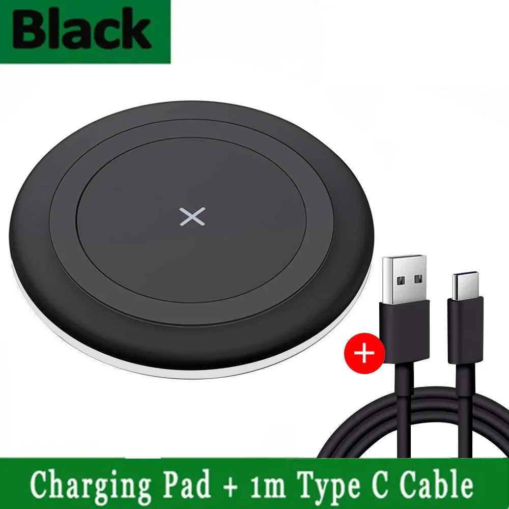 Mini Cargador Inalámbrico Magnético de 15W para Magsafe iPhone 17 16 15 14 13 12 Pro Max Samsung, Base de Carga Rápida con LED e Imán para Teléfono