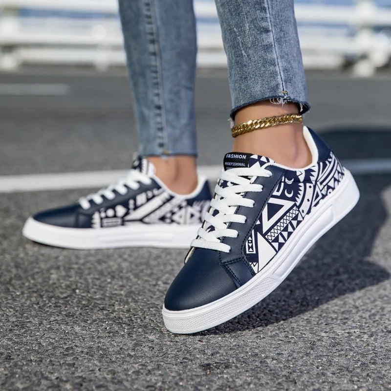 YRZL Zapatillas de deporte informales ligeras para mujeres y hombres, par de zapatos antideslizantes para caminar, zapatos impermeables, zapatos deportivos con estampado de grafiti a la moda para hombres
