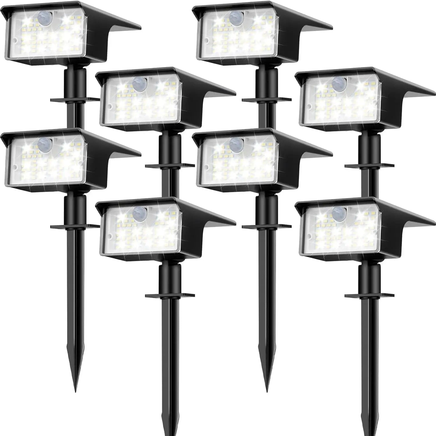 Focos Solares LED con Sensor de Movimiento para Exterior