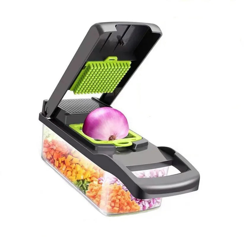 Cortador de verduras multifuncional, trituradora doméstica, máquina para cortar en cubitos, rallador de cocina, rebanador