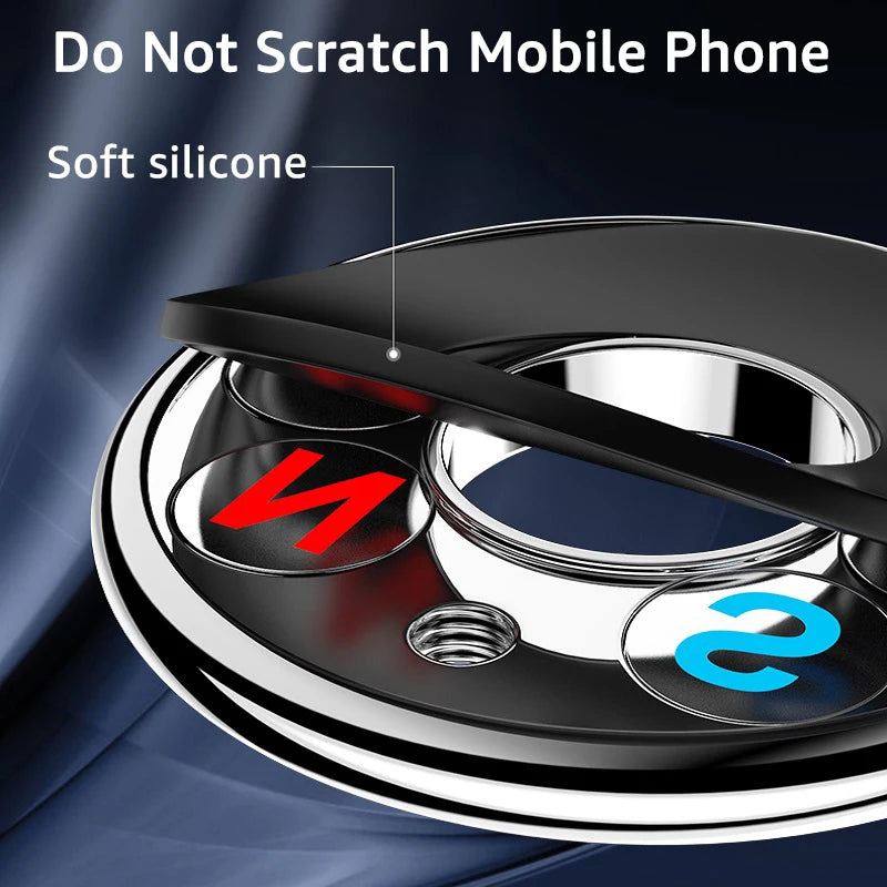 Soporte Magnético para Teléfono de Coche, Soporte Multifuncional de Metal Adhesivo para el Tablero, Soporte de Navegación Manos Libres, Accesorio para Auto