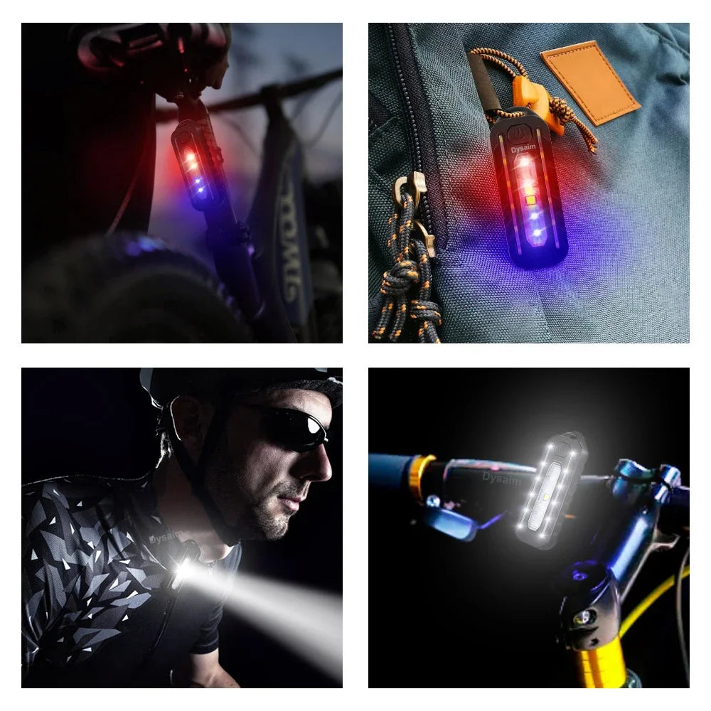 Linterna LED Recargable por USB con Clip para Hombro