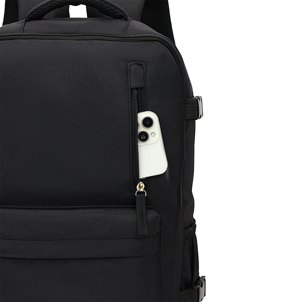 Juego de 2 piezas, 180 °     Mochila de Viaje con Apertura Completa y Bolsa de Aseo, Equipaje de Mano Ligero para Negocios, Escuela y Desplazamientos Diarios