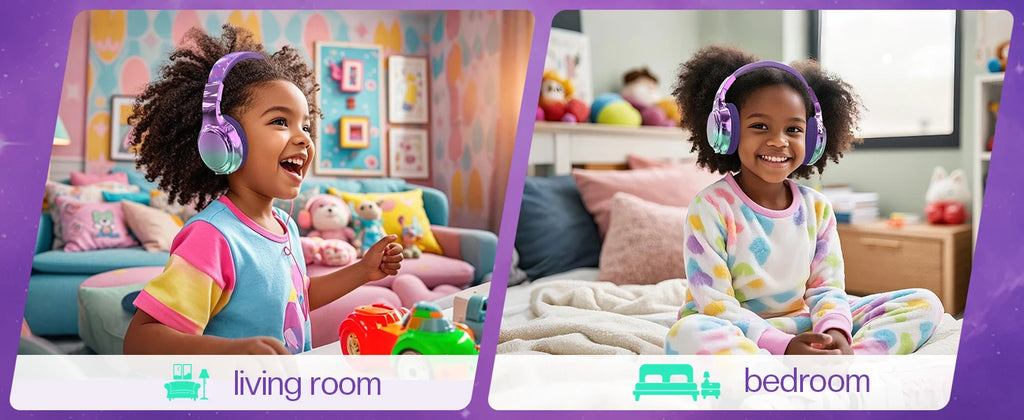 Auriculares Bluetooth Infantiles Plegables para Viajes