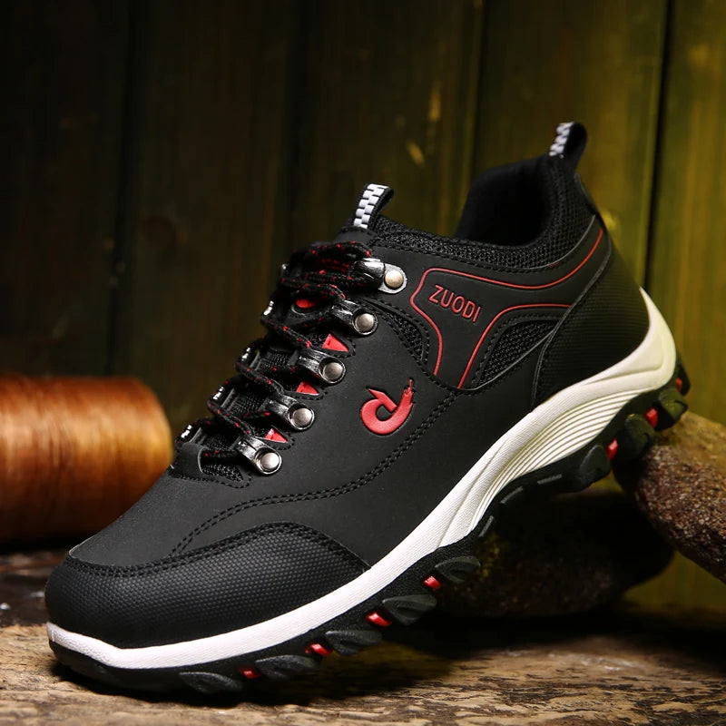 Zapatos informales de cuero para hombre, zapatillas deportivas para correr, Tenis ligeros para caminar, Otoño e Invierno