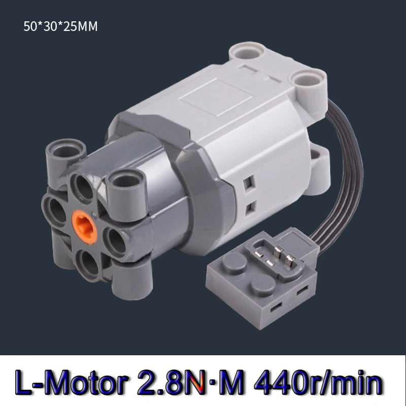 Bloques de construcción electrónicos técnicos, accesorios de reacondicionamiento MOC, micromotor, piezas de funciones de potencia RC, bloques de coche DIY creativos, juguetes para niños