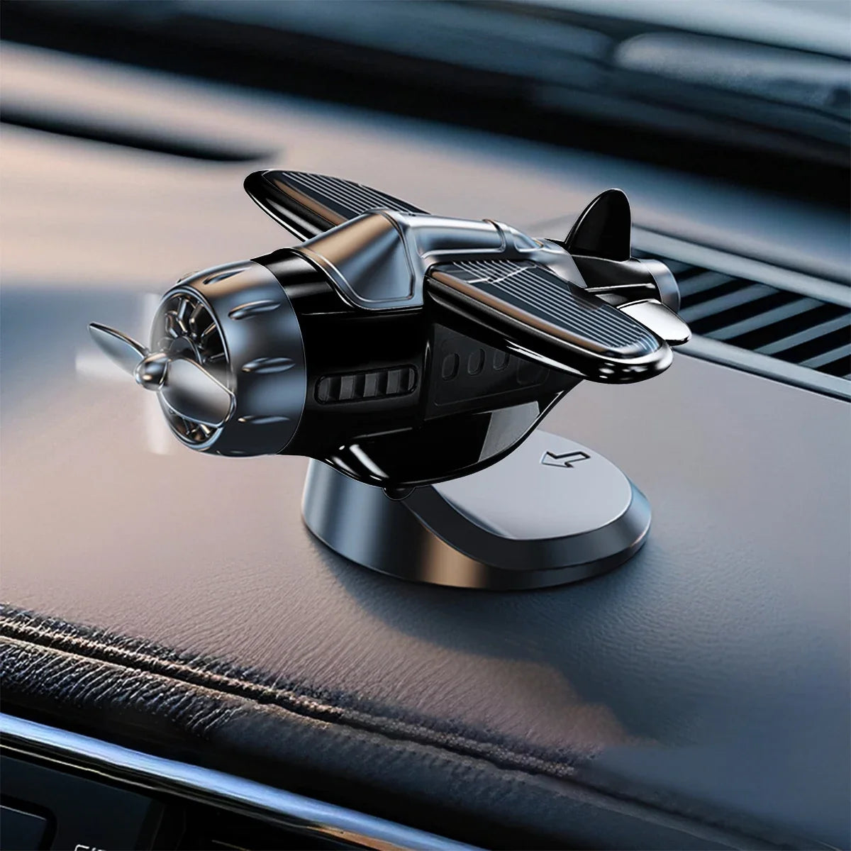 Ambientador Solar para Auto con Forma de Avión Giratorio 360°