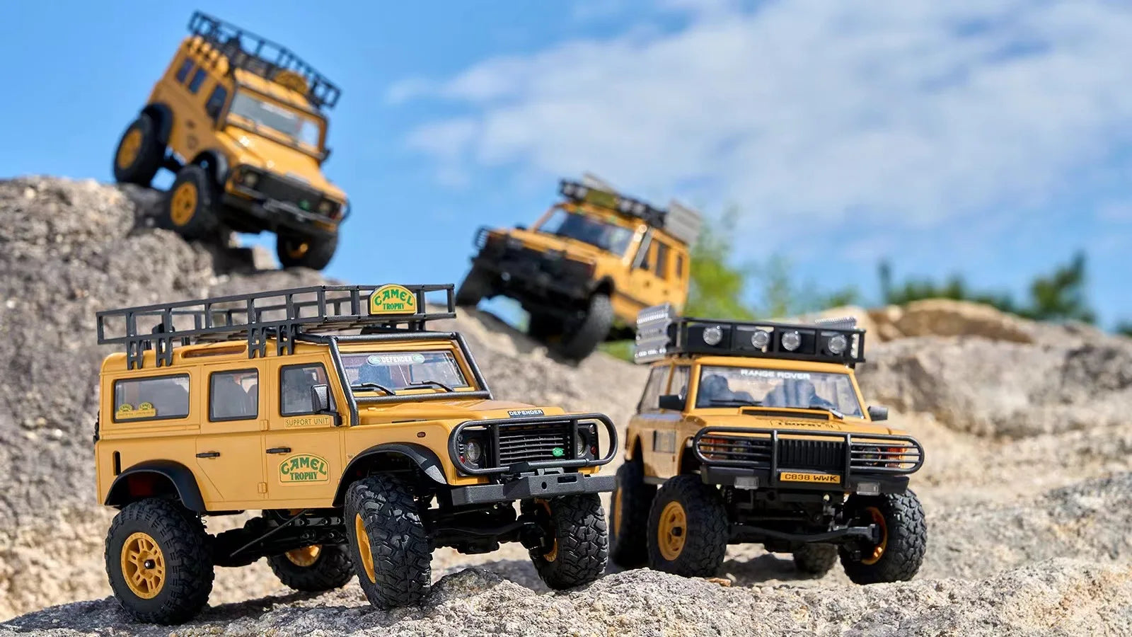 Auto de Control Remoto FMS Land Rover 1/24 Todo Terreno RC