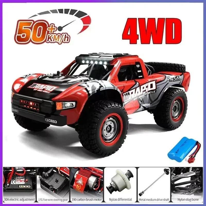 JJRC -Q130 sin escobillas de alta velocidad 70 KM/H4X4 todoterreno 2,4G 4WD Control remoto RC coche 4WD Racing Monster Racing Boy juguete para regalo 1:16