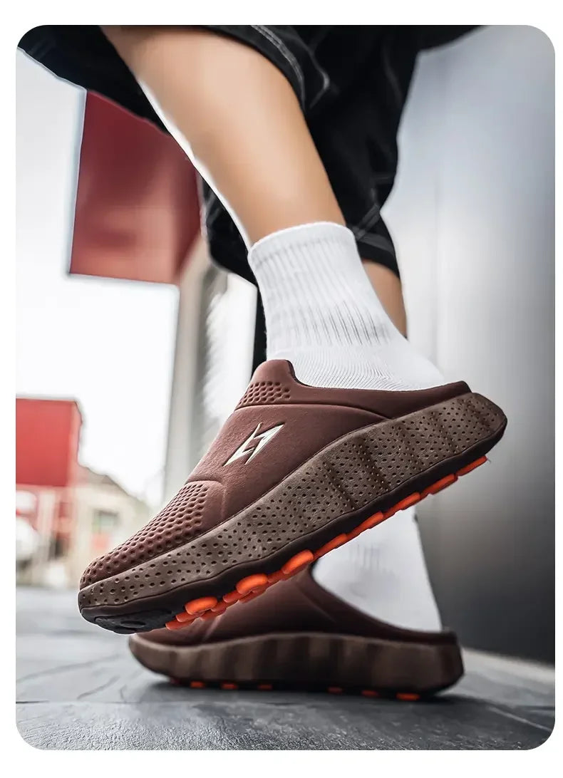 Mocasines casuales para hombre de tela transpirable y suela antideslizante