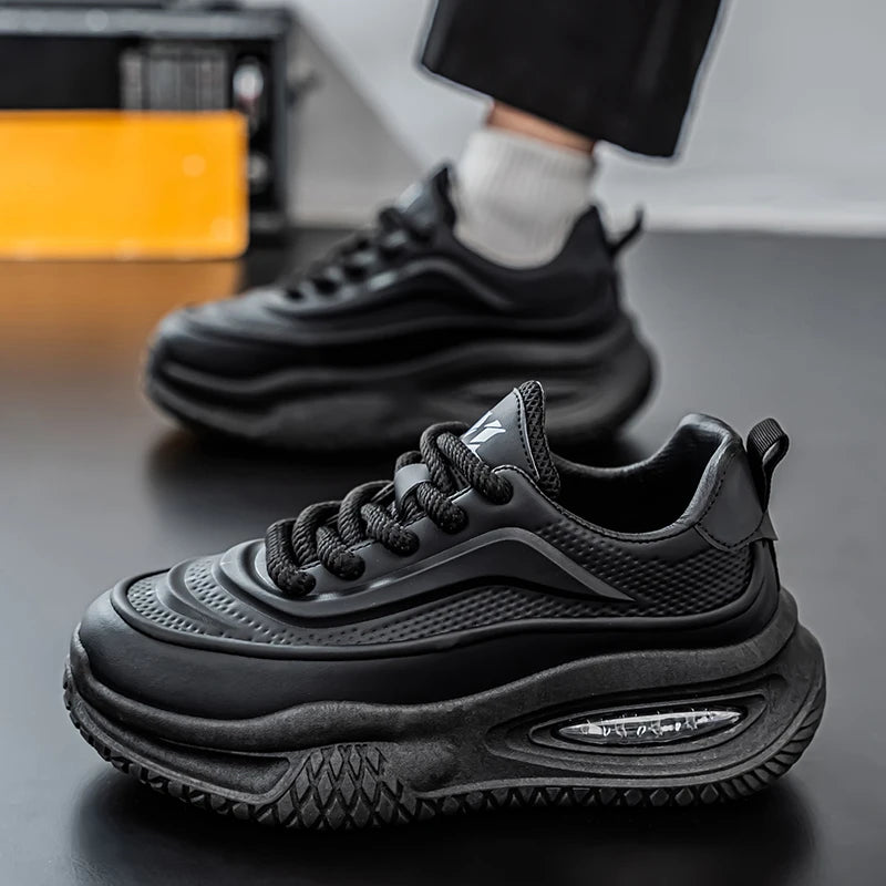 Zapatos Deportivos Casuales para Hombre, Zapatos de Skate con Suela Gruesa a la Moda, Zapatos Modernos y Cómodos para Hombre, Adecuados para Exteriores