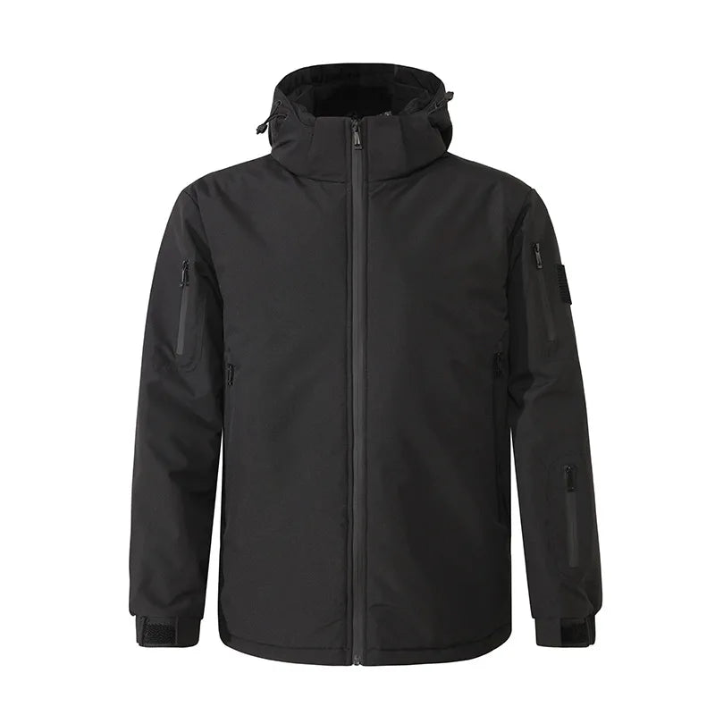 Chaqueta Calefactora con Capucha para Hombre | Calefacción USB 8 Zonas
